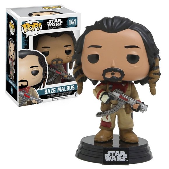 Funko Pop! #141 Baze Malbus Star Wars Rogue One READ DESCRIPTION - Picture 1 of 11